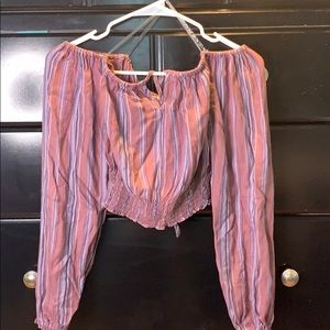Off the shoulder crop top , never been worn